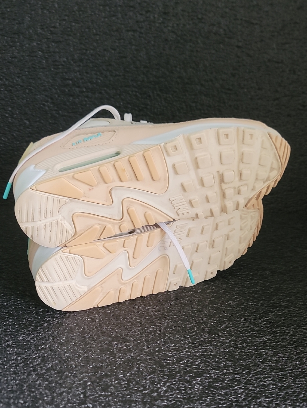 Nike Wmns Air Max 90 Se 'Mama' "Teal/Cream/Tan" Wmns 9 Fast Shipper. - Picture 9 of 15
